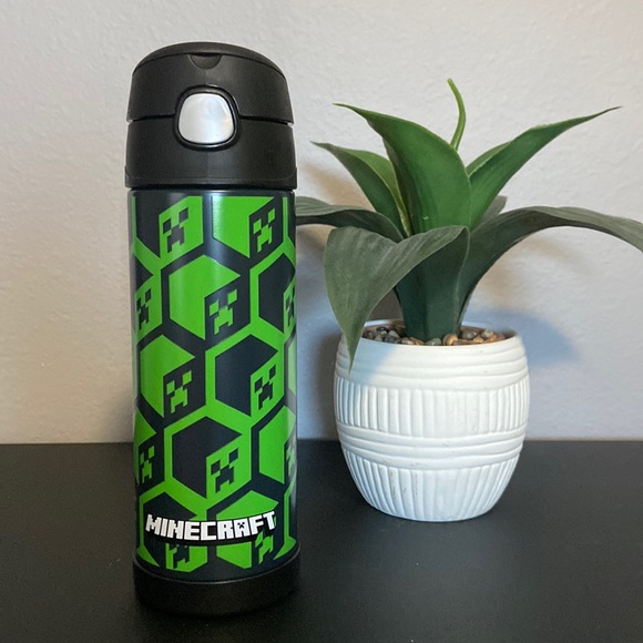 Thermos Dining Like New Minecraft Thermos Water Bottle Poshmark
